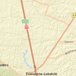 Rogóźno Street Map