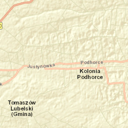 Powiat tomaszowski Street Map