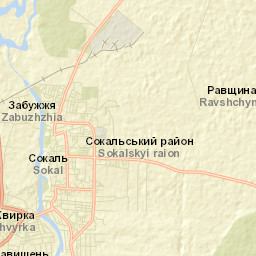 Sokal’ Street Map