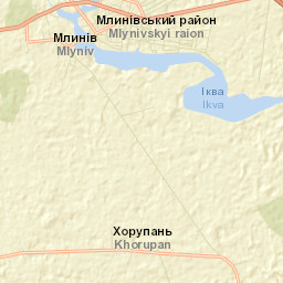 Mlyniv Street Map