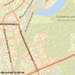 Dnipro Raion Street Map