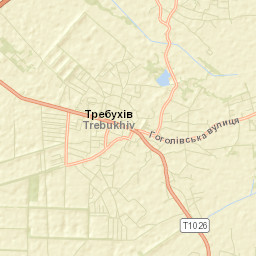 Trebukhiv Street Map