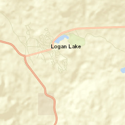 Logan Lake Street Map