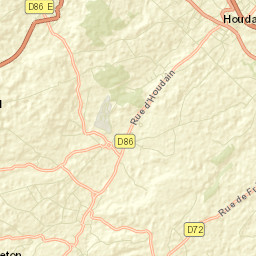 Houdain Street Map