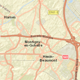 Courrières Street Map
