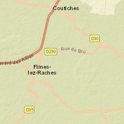 Flines-lez-Raches Street Map
