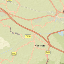 Hasnon Street Map