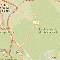 Saint-Amand-les-Eaux Street Map