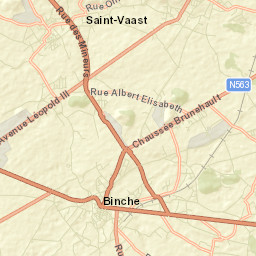 Binche Street Map