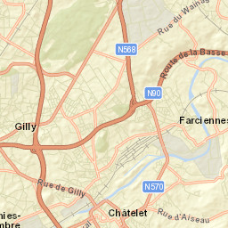 Farciennes Street Map