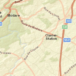 Modave Street Map