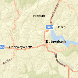 Butgenbach Street Map