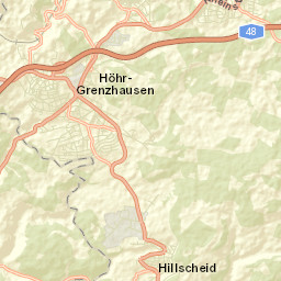 Hillscheid Street Map
