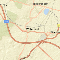 Berstadt Street Map