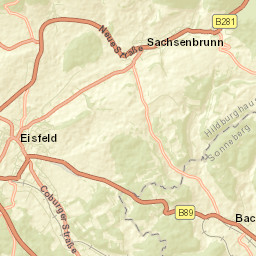 Eisfeld Street Map