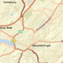 Oelsnitz Street Map