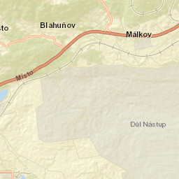 Okres Chomutov Street Map