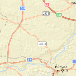 Budyně nad Ohří Street Map