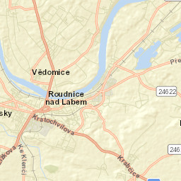Roudnice nad Labem Street Map
