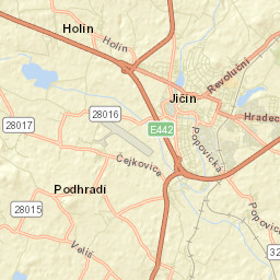 Jičín Street Map