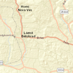 Lázně Bělohrad Street Map