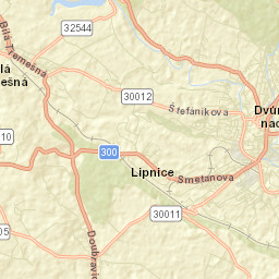 Bílá Třemešná Street Map