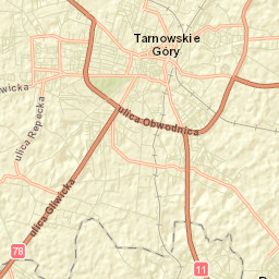 Tarnowskie Góry Street Map