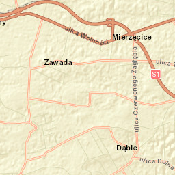 Mierzęcice Street Map