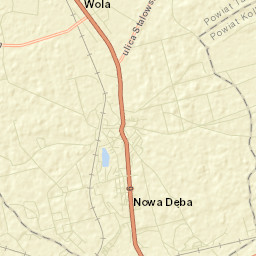 Nowa Dęba Street Map