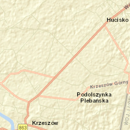 Krzeszów Street Map