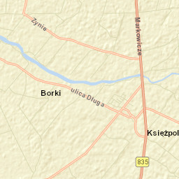 Księżpol Street Map