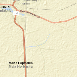 Chernyakhivskyy Rayon Street Map