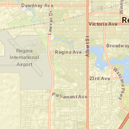 Regina Street Map