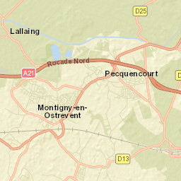 Bruille-lez-Marchiennes Street Map