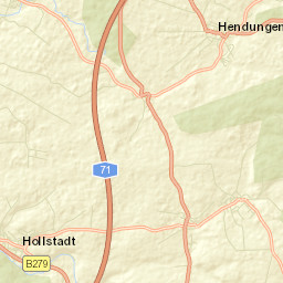 Hendungen Street Map