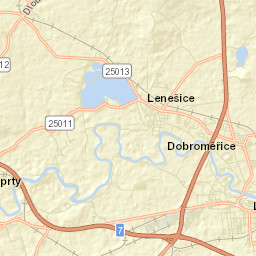 Lenešice Street Map