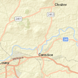 Černčice Street Map