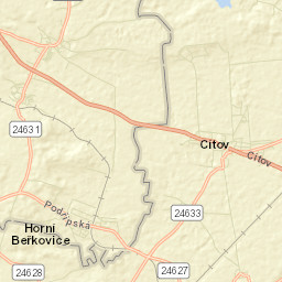 Cítov Street Map