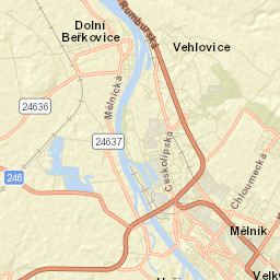 Mělník Street Map