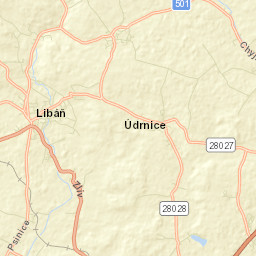 Libáň Street Map