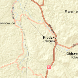 Powiat kłodzki Street Map
