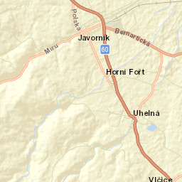 Javorník Street Map