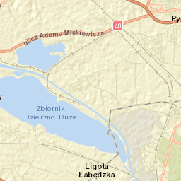 Powiat gliwicki Street Map