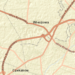 Wieszowa Street Map