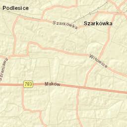 Miechów Charsznica Street Map