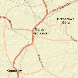 Majdan Królewski Street Map