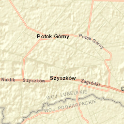 Potok Górny Street Map