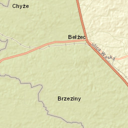 Bełżec Street Map