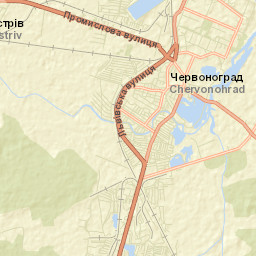 Chervonohrad Street Map