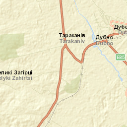 Tarakaniv Street Map